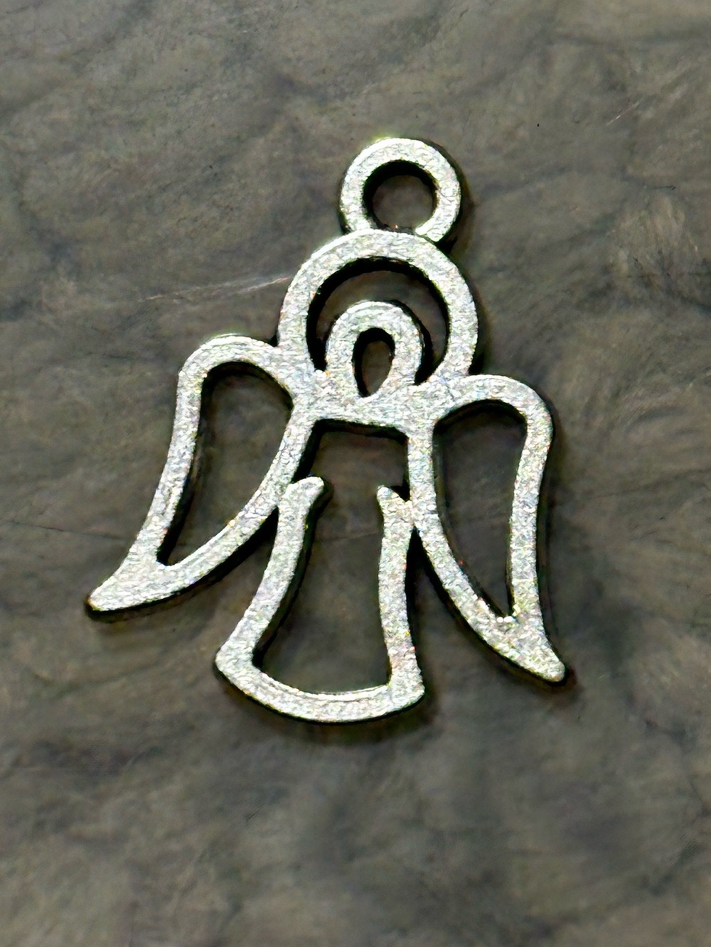 Small Silver Angel Charm